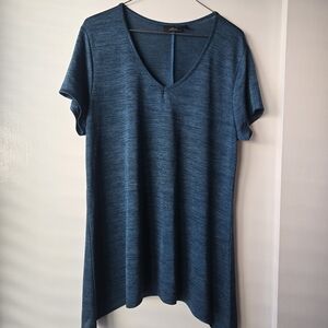 Apt. 9 Teal Short Sleeve V-Neck Top